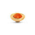 Melano Vivid Sunburst Steentje Apricot Brown | Goud