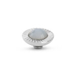 Melano Vivid Sunburst Steentje Soft Blue | Zilver