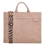 Zebra Trends Handtas/Schoudertas A4 Merel Zacht Roze