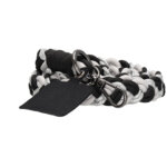 Beagles Fashion Gevlochten Telefoonkoord Phone Strap Zwart met Zilver