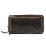 Bear Design Zip Around Portemonnee / Clutch Isa Bruin