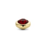 Melano Vivid Basic CZ Steentje Ruby Red | Goud