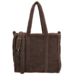 Beagles Fluffy Teddy Handtas/Schoudertas Lugo Donker Bruin