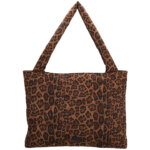 Beagles Puffer Mom Bag Calvia Leopard