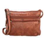 Hide & Stitches Schoudertas Paint Rock Cognac