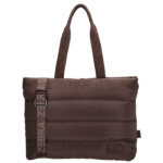 Zebra Trends Puffer Shopper/Laptoptas 15'' Elske Donker Bruin