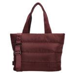 Zebra Trends Puffer Shopper/Schoudertas Elske Bordeaux