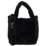 Beagles Faux Fur Schoudertasje Mini Barakaldo Zwart
