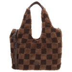 Beagles Fluffy Teddy Shopper/Schoudertas Foz Donker Bruin