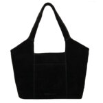 Hide & Stitches Suède Shopper/Handtas Brazos Zwart