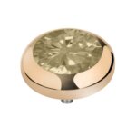 Melano Vivid Season CZ steentje Honey | Goud