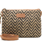 Chabo Bags Romio Jaquard Crossbody Clutch/Schoudertas Cognac