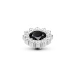 Melano Twisted Slay Steentje Black | Zilver