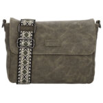 Beagles Schoudertas met Overslag Malaga Olijf