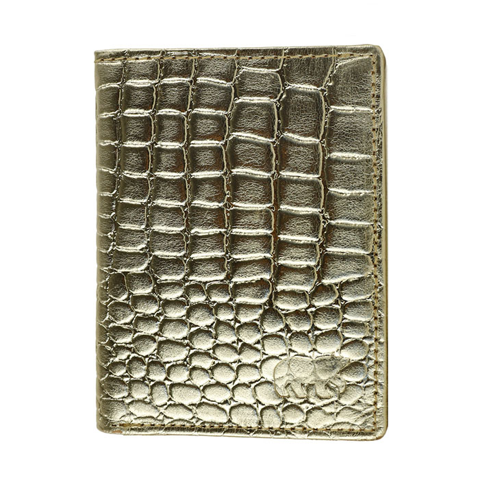 Bear Design Pasjeshouder Cas Champagne Croco