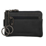 Hide & Stitches Sleuteletui met 4 Creditcardvakjes Japura Zwart