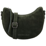 Hide & Stitches Suède Moon Bag Schoudertas Brazos Olijf