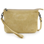 Bear Design Suède Schoudertas / Clutch Julie Bisquit