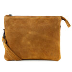 Bear Design Suède Schoudertasje Marthe Cognac