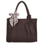 Charm London Handtas/Schoudertas Bond Donker Bruin