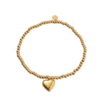 Day&Eve Elastische Armband Balsy Heart Goud