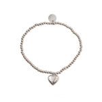Day&Eve Elastische Armband Balsy Heart Zilver