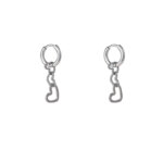 Day&Eve Oorringen Small Hearts Hoop | Zilver