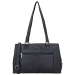 Beagles Leather Handtas/Schoudertas Benidorm Navy