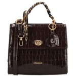 Charm London Handtas/Schoudertas Knightsbridge Donker Bruin