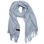 Figuretta Alpaca Langwerpige Sjaal Licht Blauw