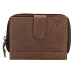 Hide & Stitches Portemonnee Johan van Amstel Donker Bruin