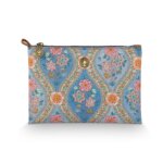 Pip Studio Make Up Etui Charly Cosmetic Flat Pouch Medium Ornamento Blue