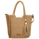 Beagles Rieten Shopper/Schoudertas Lanzarote Nature