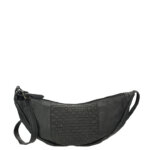 Enrico Benetti Leren Moon Bag Schoudertas Sicily Zwart
