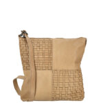 Enrico Benetti Leren Schoudertas Sicily Licht Taupe