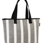 Fabrizio Strandtas Gestreept Zwart-Wit