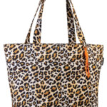 Fabrizio Strandtas Luipaard Bruin-Beige