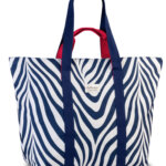 Fabrizio Strandtas Zebra Blauw-Wit
