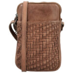 Hide en Stitches Telefoontasje Inspired by Illusion Bruin