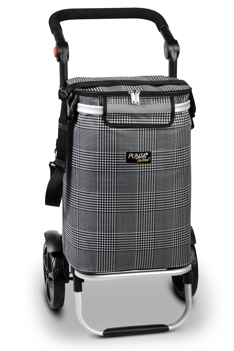 Punta Talent Boodschappenkar / Trolley met Koelvak Zwart-Wit