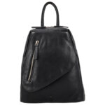 Vilenca Leren Rugzak Zwart