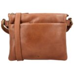 Vilenca Leren Schoudertas Cognac