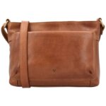 Vilenca Leren Schoudertas Cognac