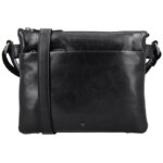 Vilenca Leren Schoudertas Zwart