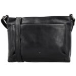 Vilenca Leren Schoudertas Zwart