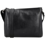 Vilenca Leren Schoudertas Zwart