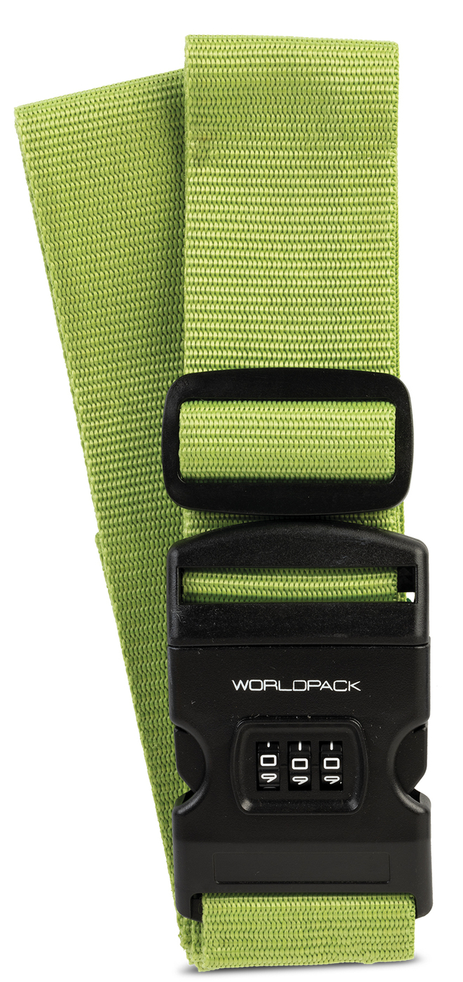 Worldpack Kofferriem met Cijferslot Groen