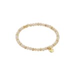 Biba Kralen Armband Beige | 4 mm