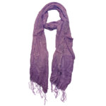 Boodz Langwerpige Lila Sjaal met Glitterdraad