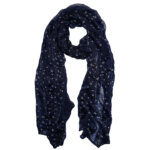 Boodz Sjaal Langwerpig met Sterren en Glitters Blauw